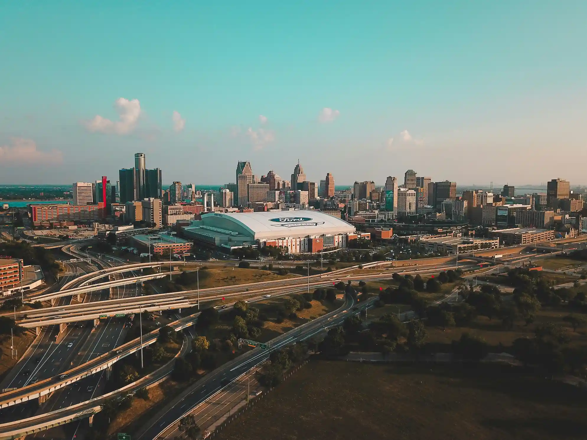 Detroit city view