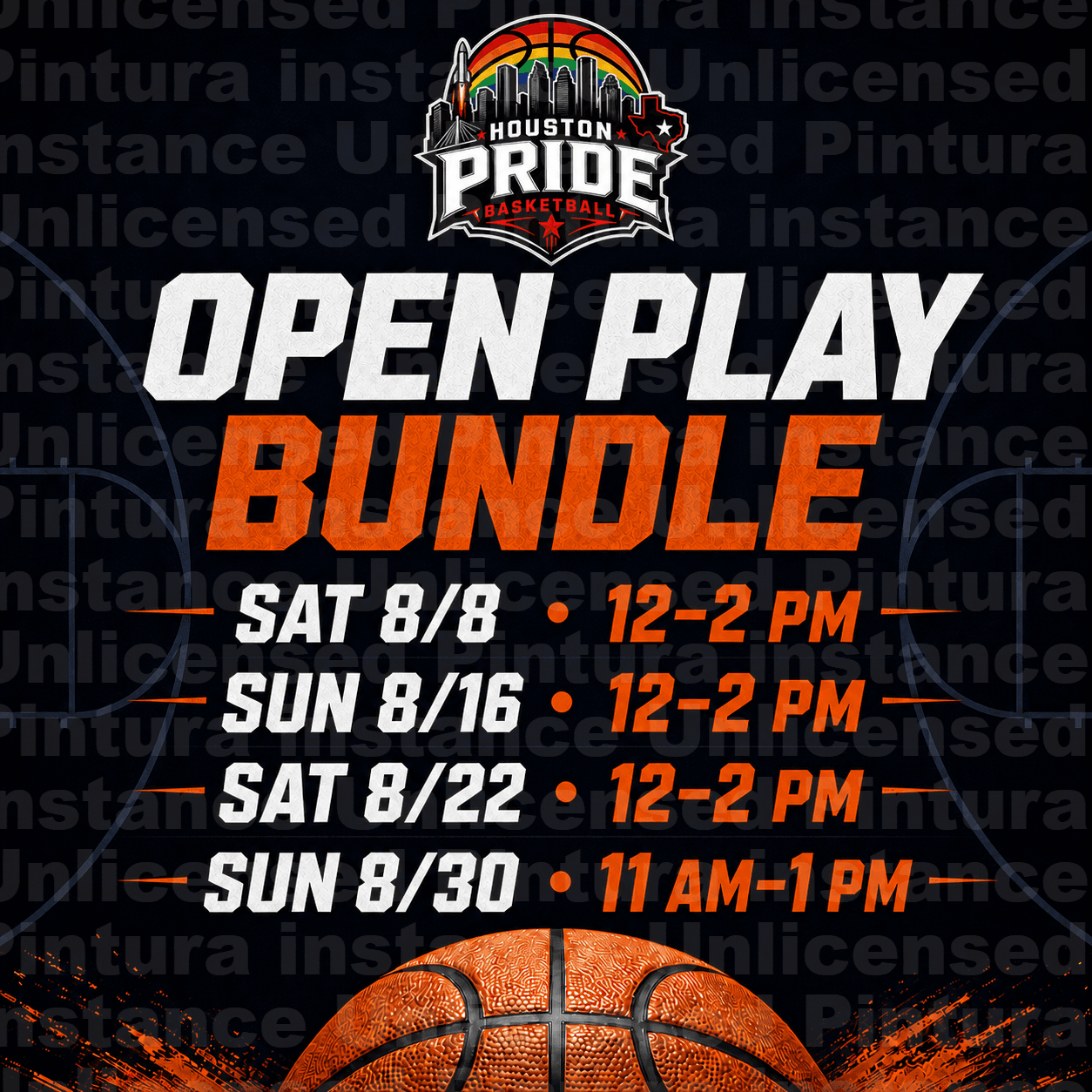 Open Play Bundle - All Four Sessions event poster